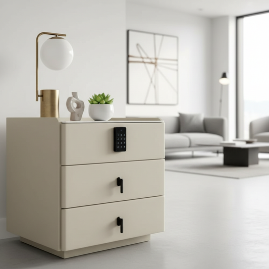 Albergo keyless lock nightstand