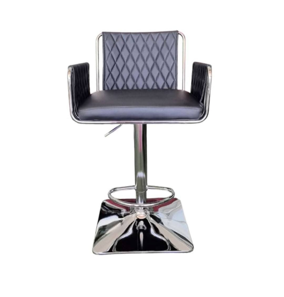 Black and silver bar stool kitchen stool 