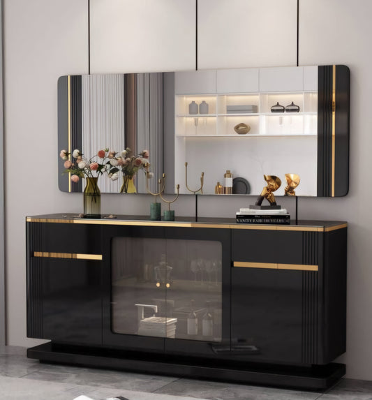black and gold sideboard console 