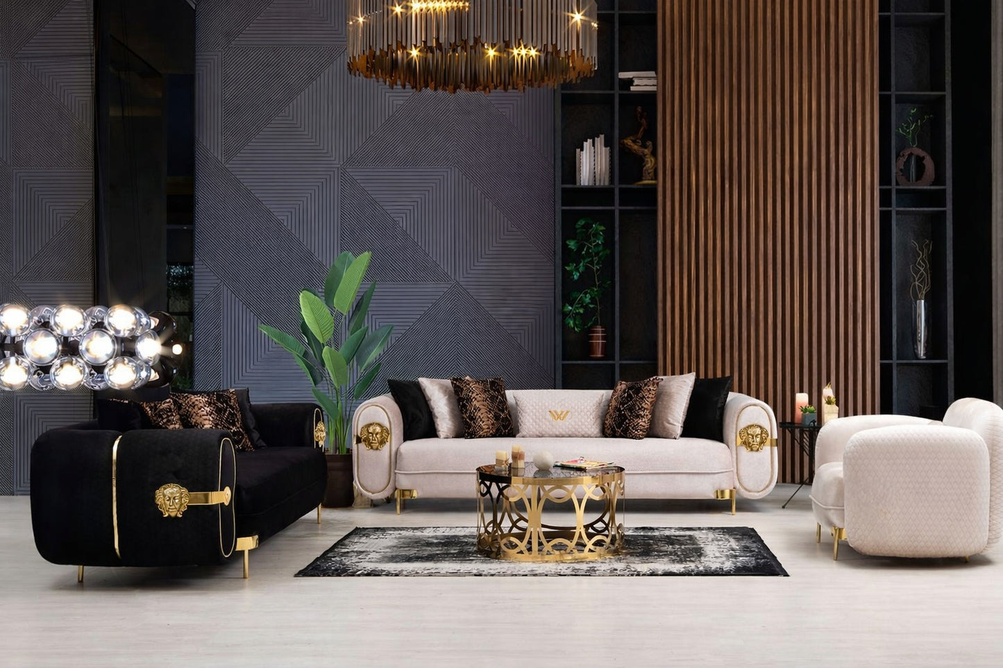 Versace Luxury lounge set designer couches 