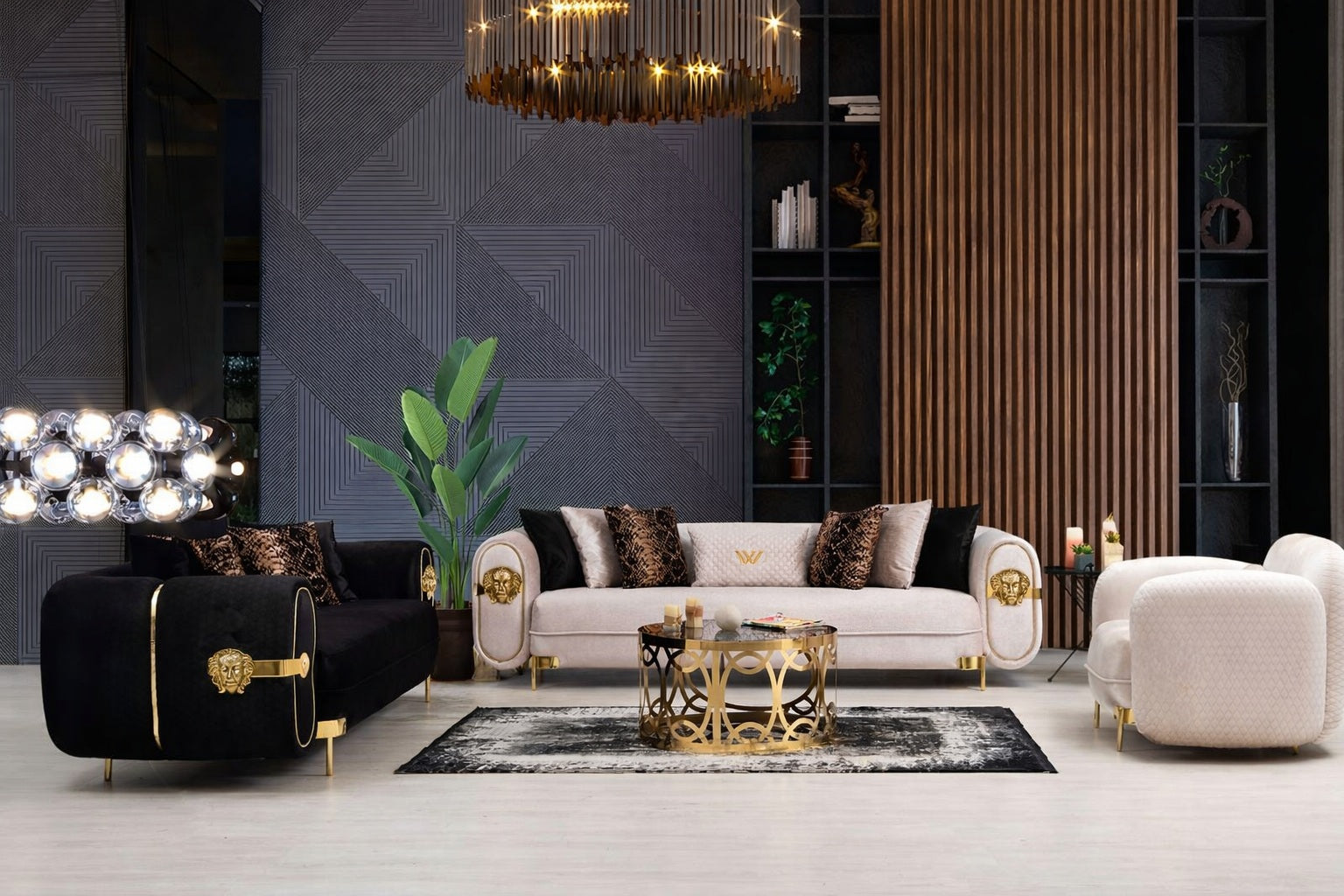 Versace Luxury lounge set designer couches 