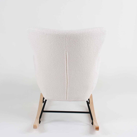 boucle rocking chair
