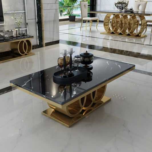 audi ring marble coffee table