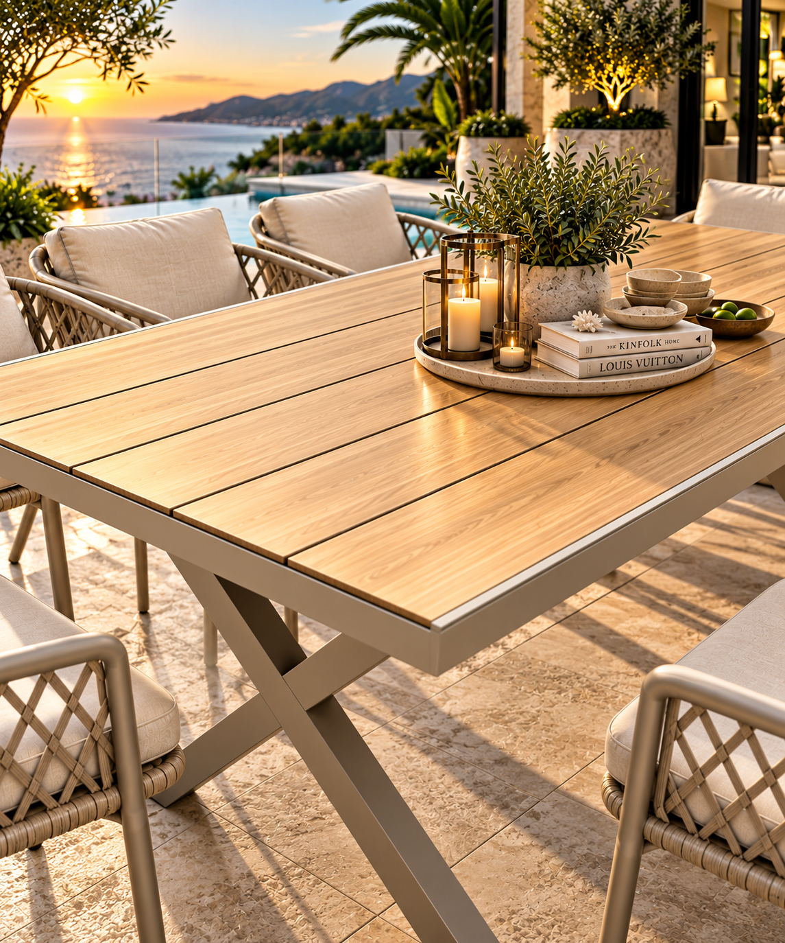 6 seater outdoor dining set patio  