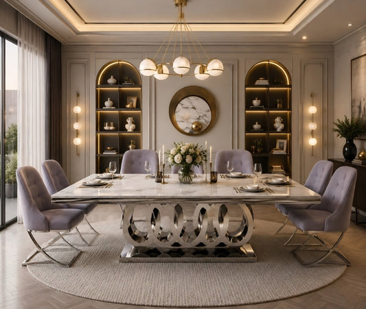 Audi marble dining table 10 seater