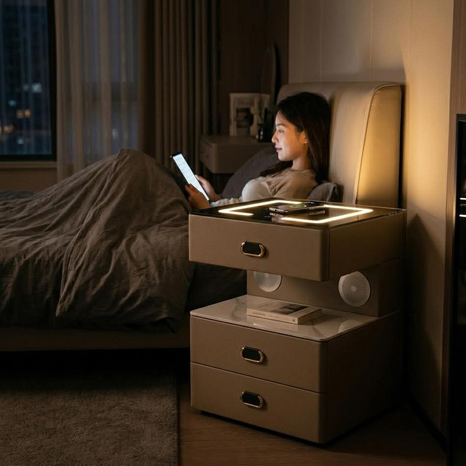 Smart wireless charging pedestal 