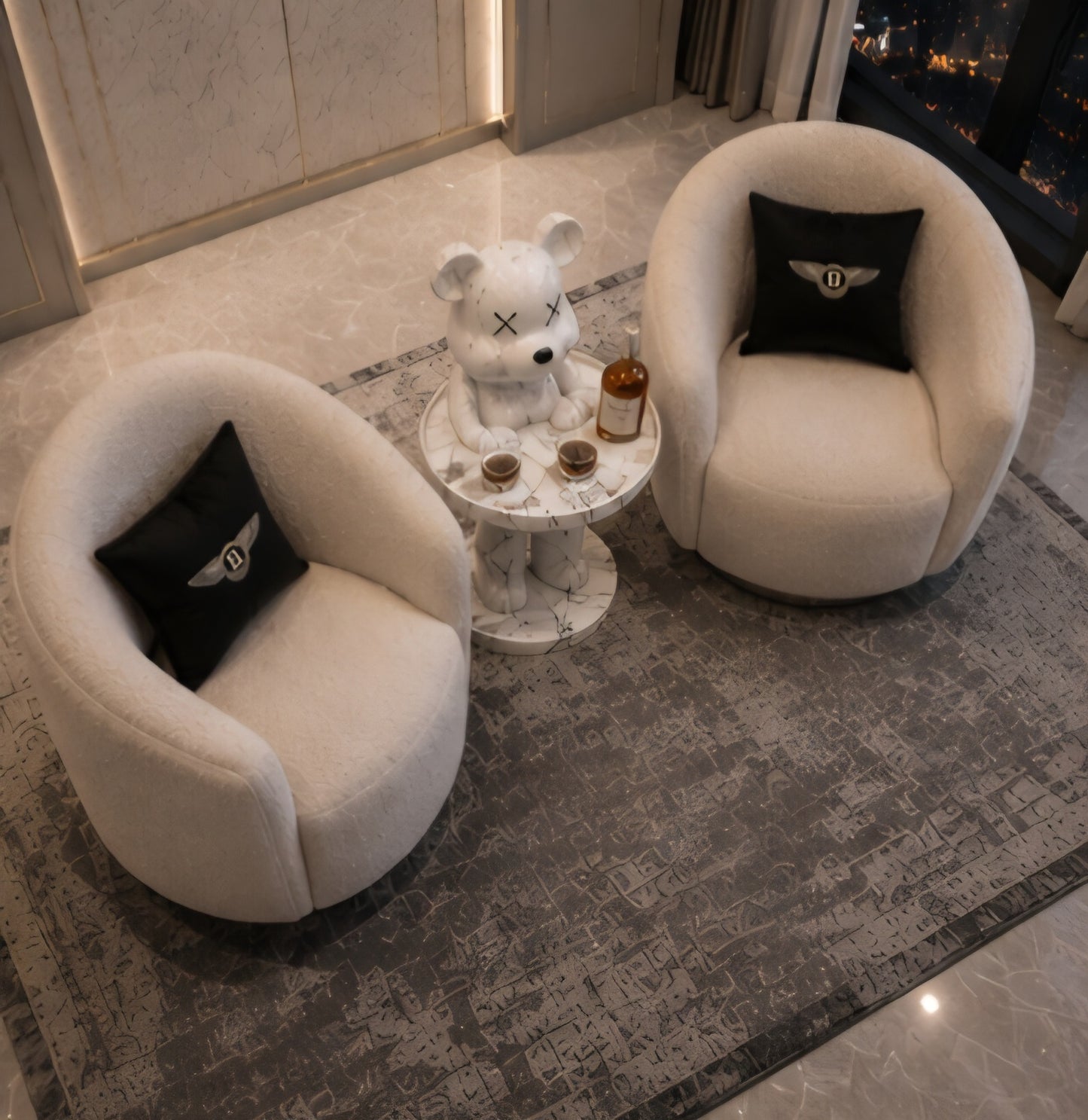 Marble Teddy side table 