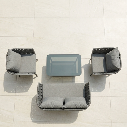 Grey outdoor lounge set 