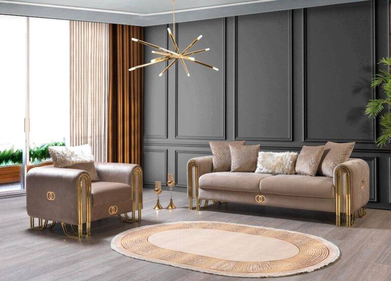 Beige gucci lounge set luxury designer couches 