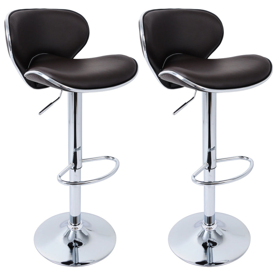 Black and silver bar stool