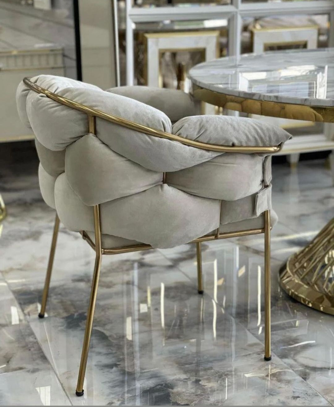 bubble gold chair