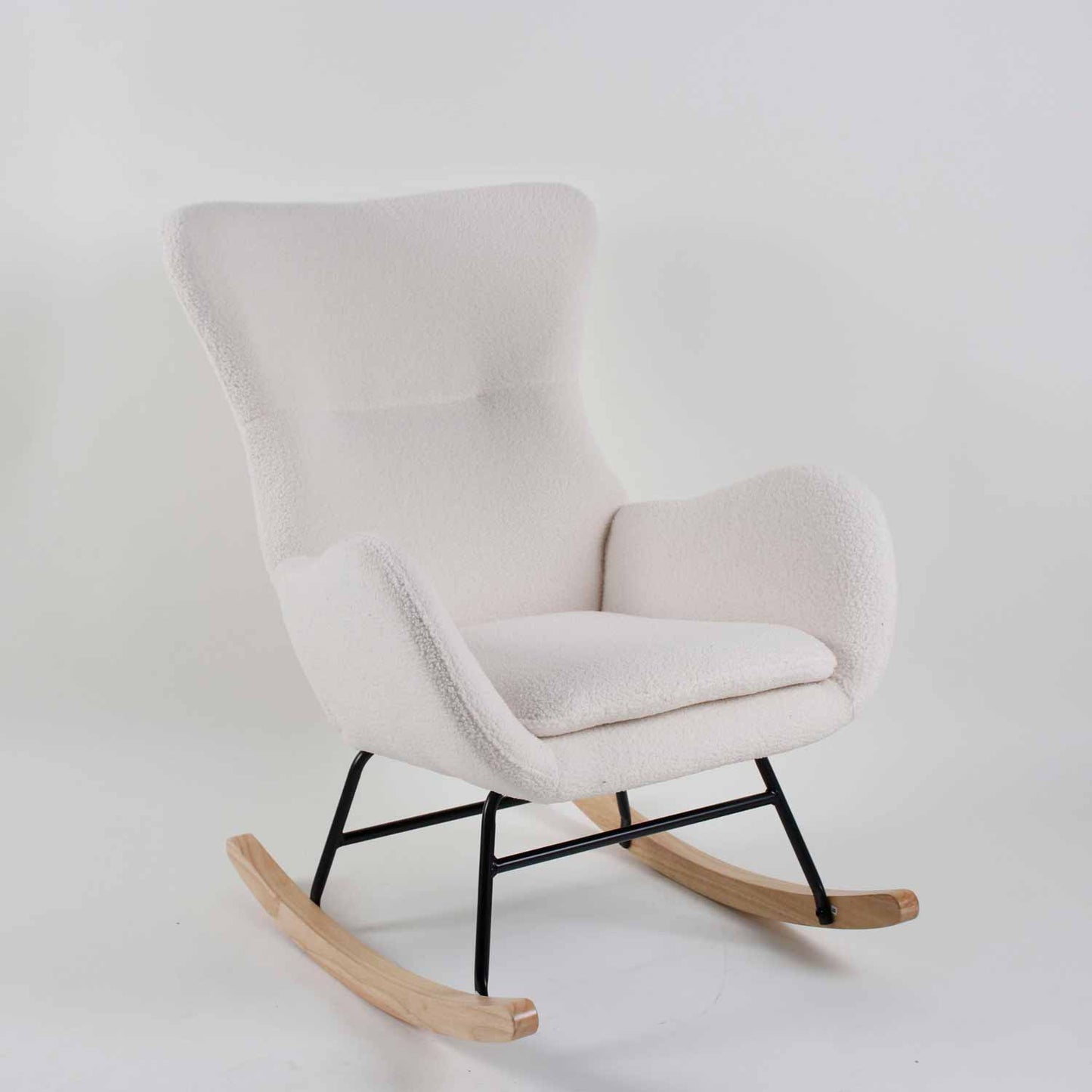 boucle rocking chair