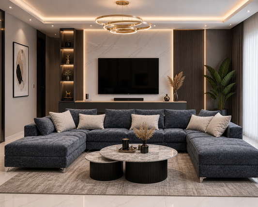 U shape modular daybed couch