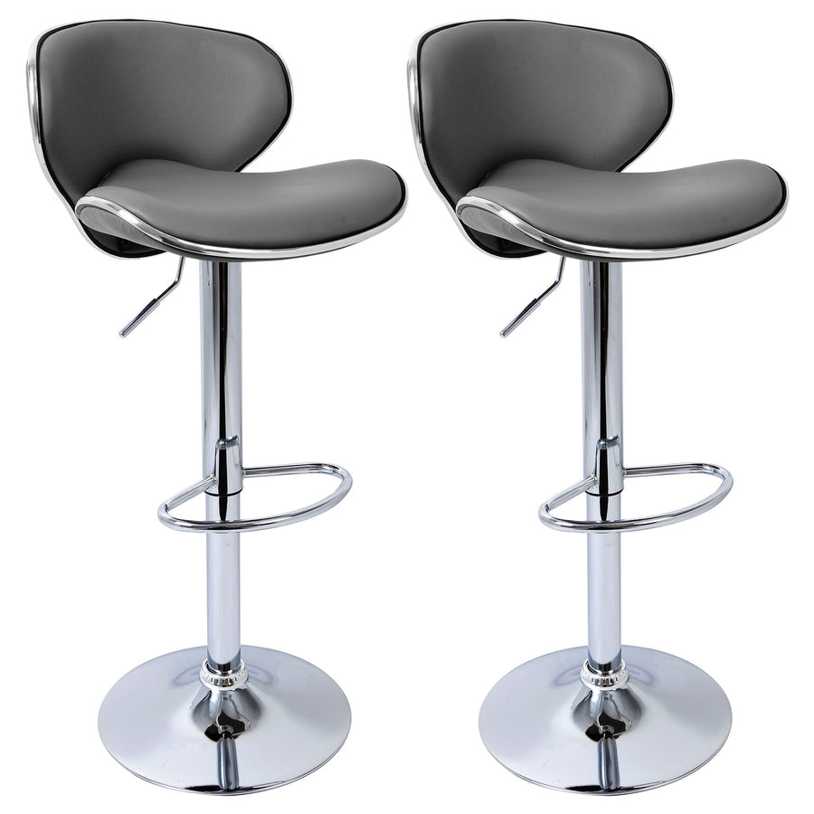 Grey and silver bar stool