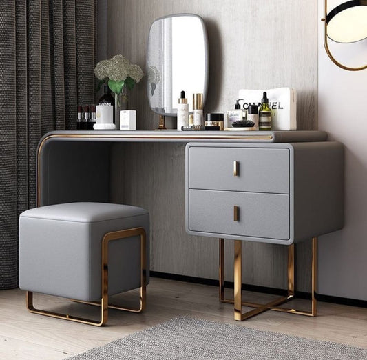 Kara grey dresser vanity station 
