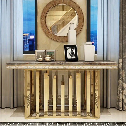 montecarlo gold marble console