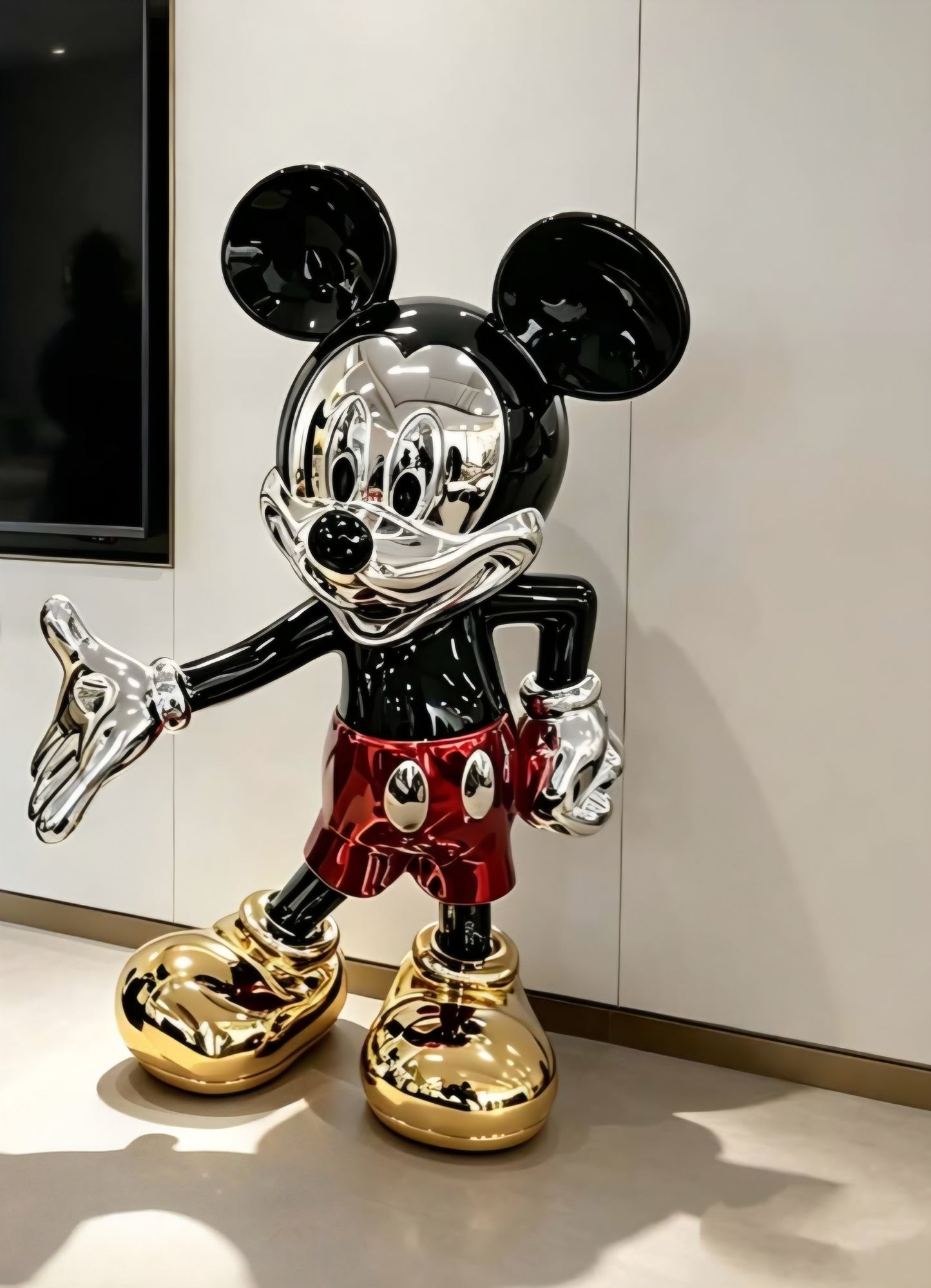 Mickey mouse resin sculptures