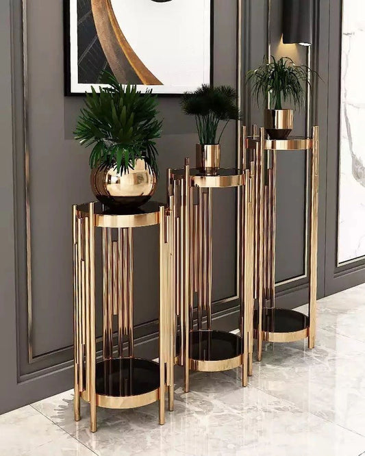 gold set of 3 tables