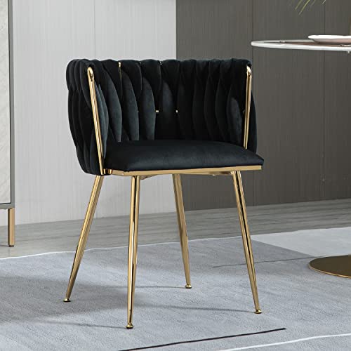 black gold dining chair