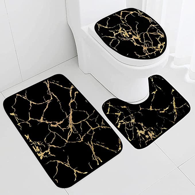 Luxury marble 3-piece bath sets