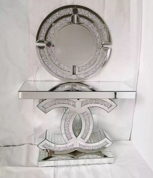 chanel console and mirror set