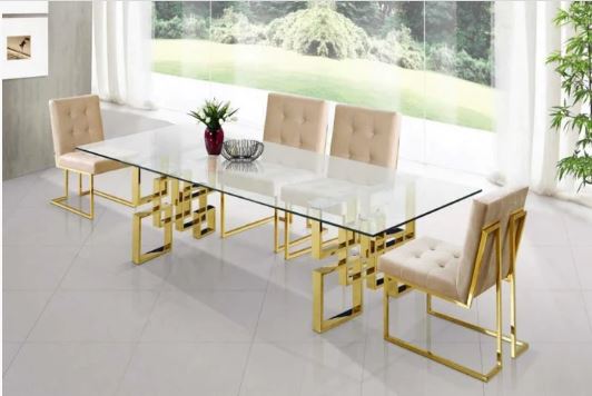 gold dining set