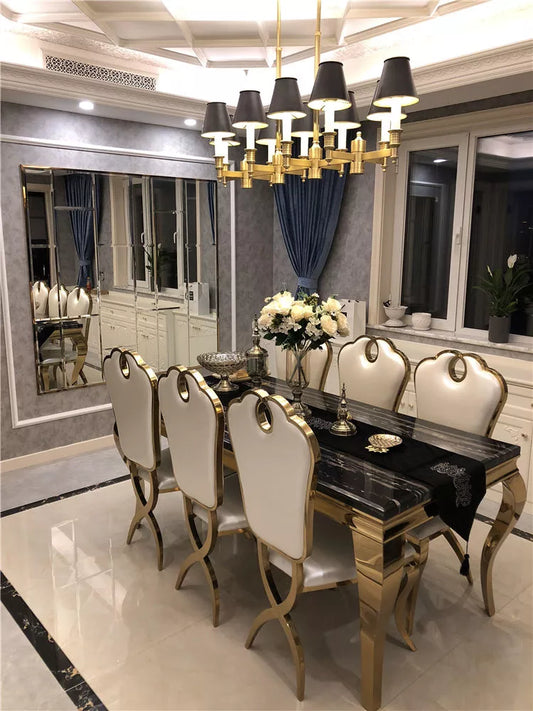 marble dining table