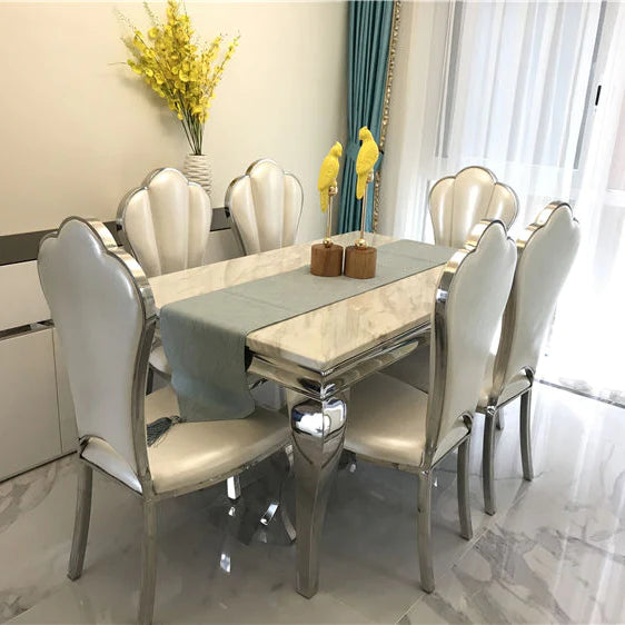 marble dining set