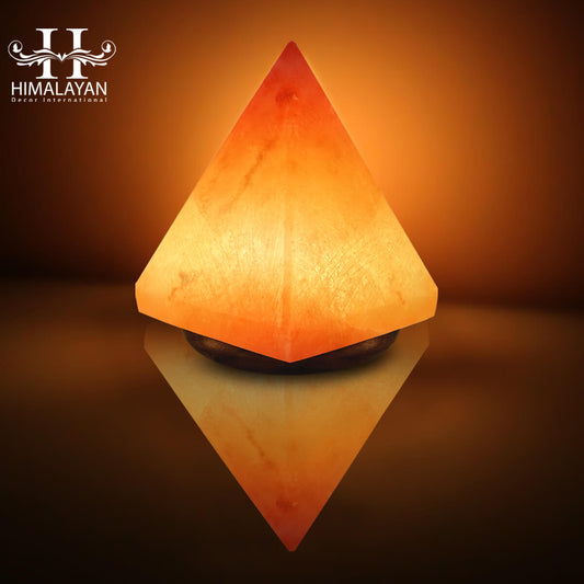 Pyramid salt lamp