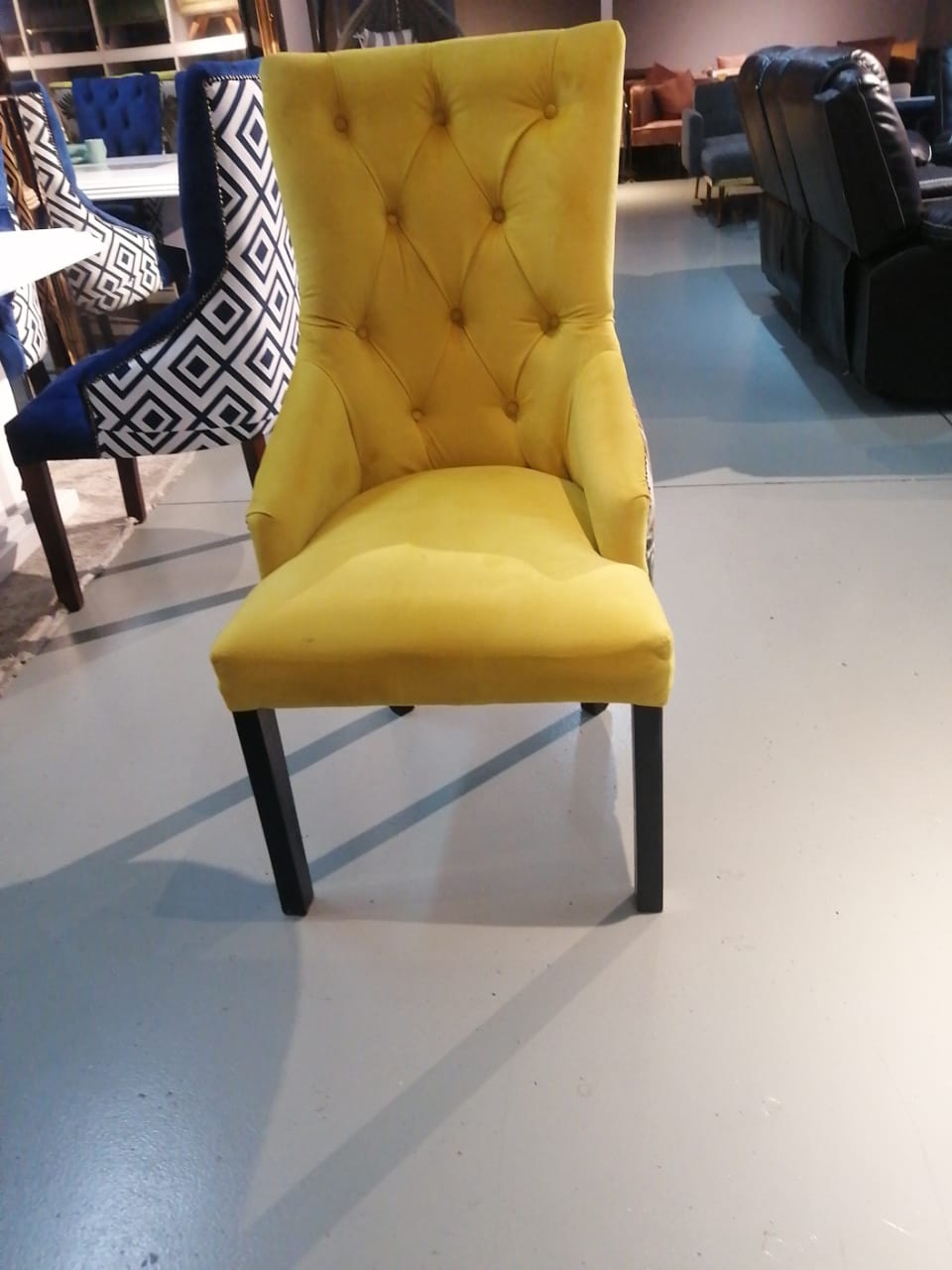 mustard dining chair