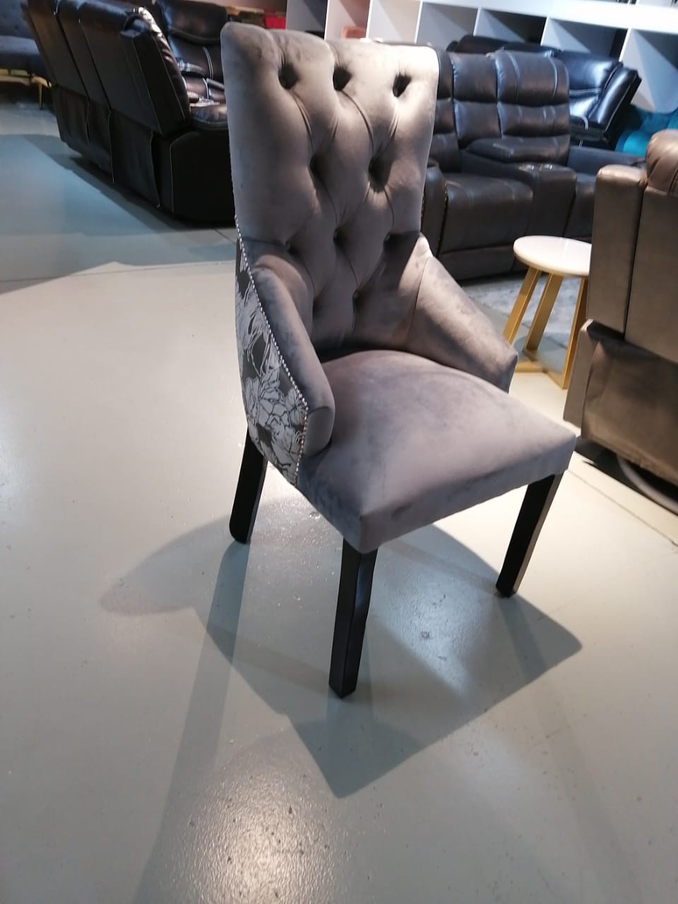 Grey dining chair