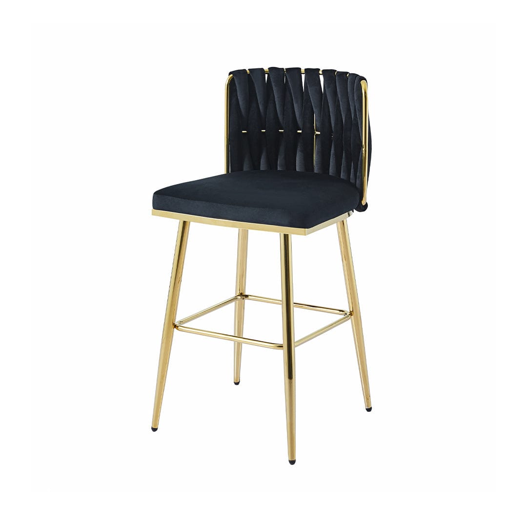 BLACK GOLD BAR CHAIR