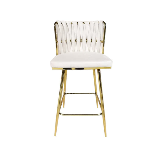 WHITE GOLD BAR CHAIR