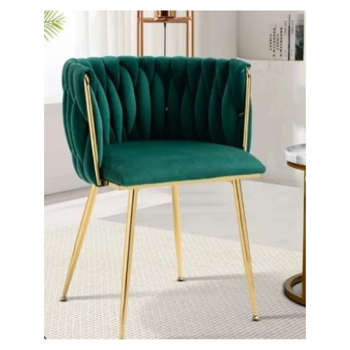 green accent chair