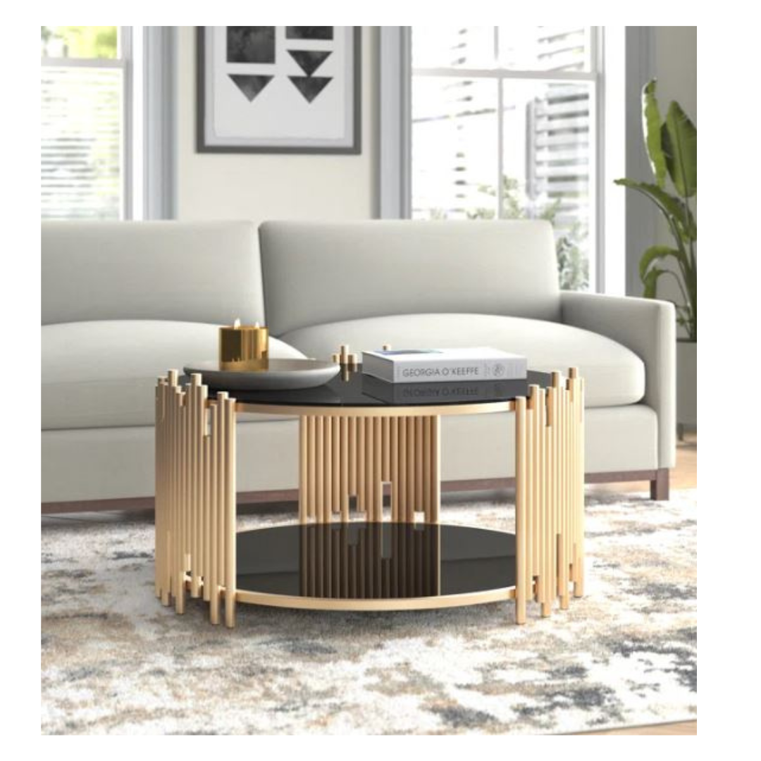 gold modern coffee table