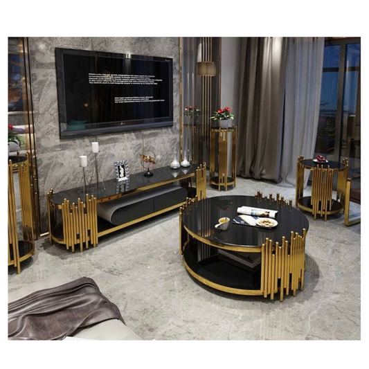 gold tv stand