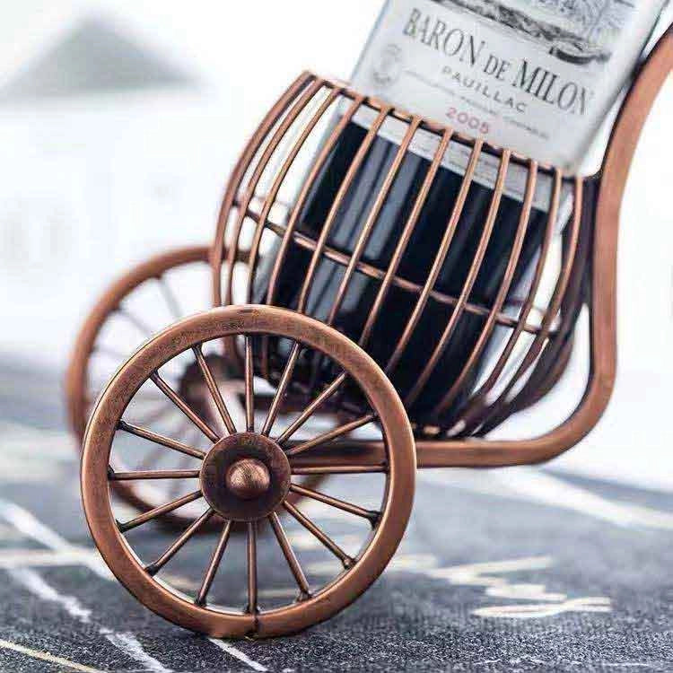 Bicycle Wine Rack with 2 Glass Holders