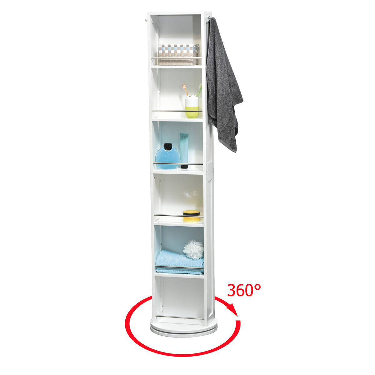 Rotating 360 degree mirror cabinet