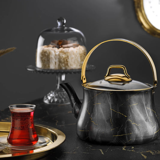 marble tea pot