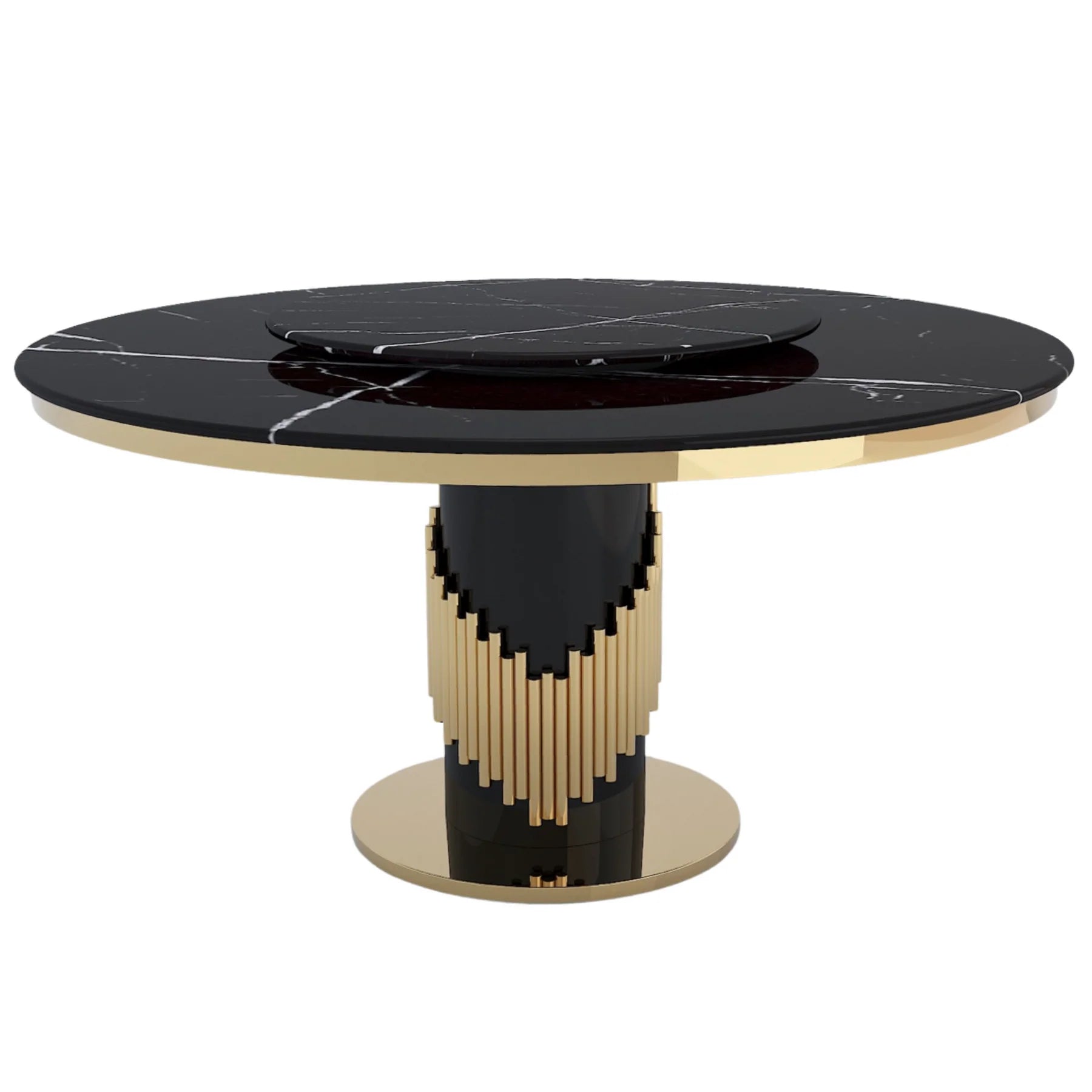 round marble dining table