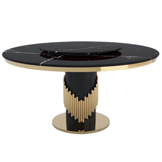 round marble dining table