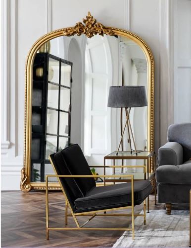 XL gold mirror
