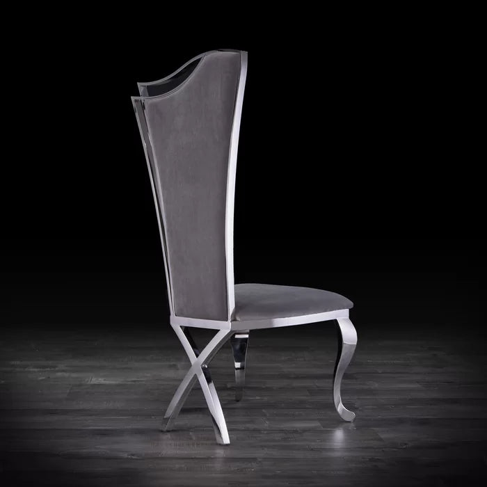 luxury dining chair black silver