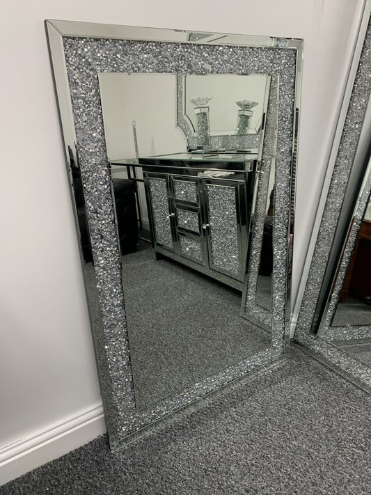 crushed diamond full length mirror