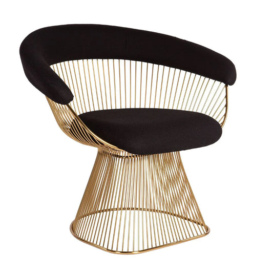 gold designer platner chairs