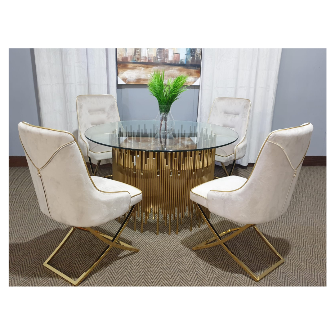 taupe velvet chairs