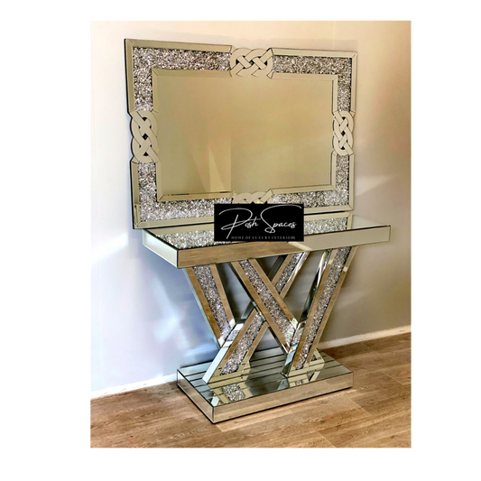 LV console table crushed diamond